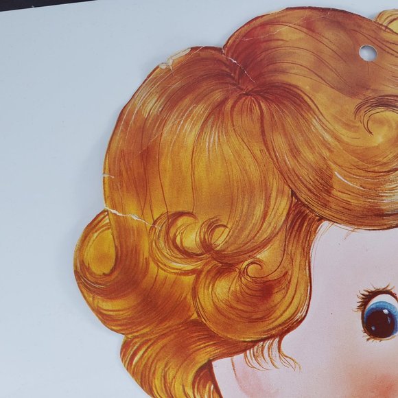 Vintage Peck Valentine's Day Die Cut Cupid Angel Baby Decoration Flocked 1982 - Picture 5 of 5